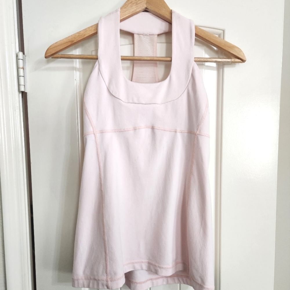 Lululemon Pink Scoop Neck Top Size 6